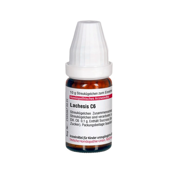 DHU Lachesis C6 Streukügelchen, 10 g Globules