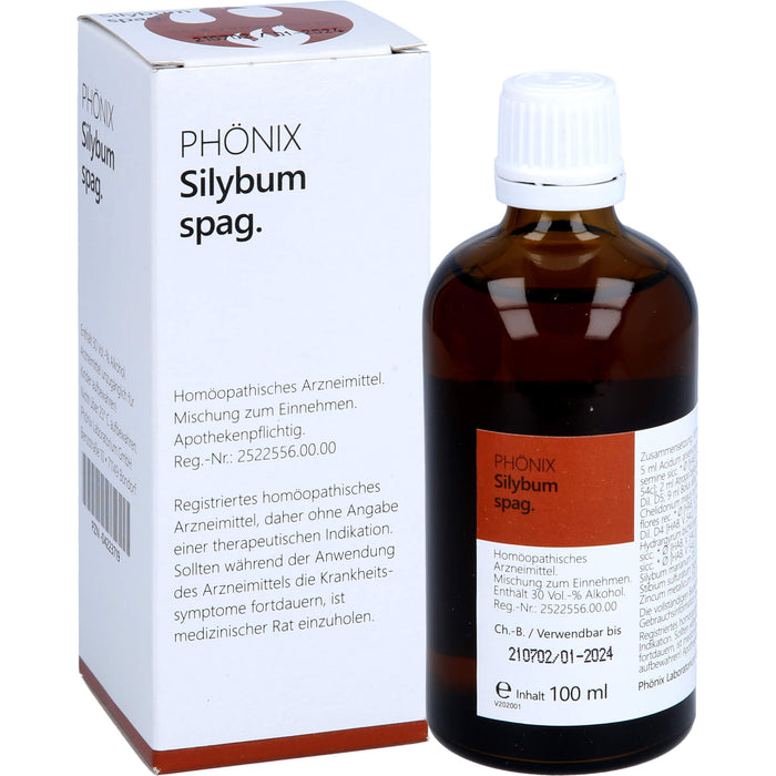 Phönix Silybum Spag. Tropfen, 100 ml Mélange