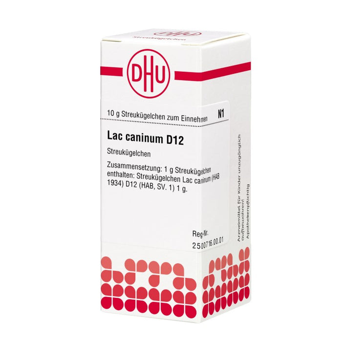 Lac caninum D12 DHU Globuli, 10 g Globules