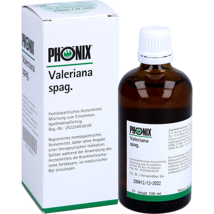 PHÖNIX Valeriana spag. Tropfen, 100 ml Lösung