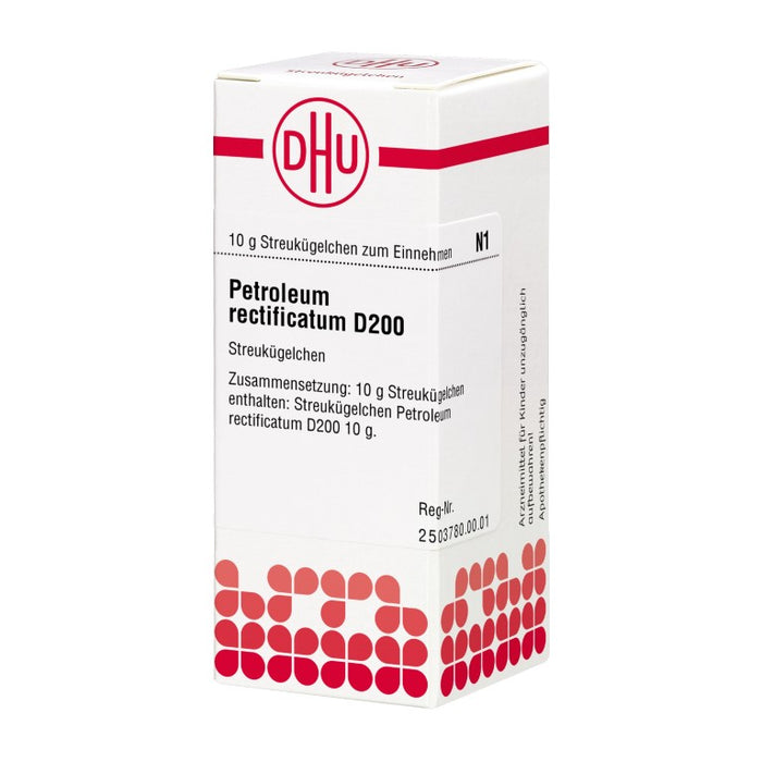 Petroleum rectificatum D200 DHU Globuli, 10 g Globules