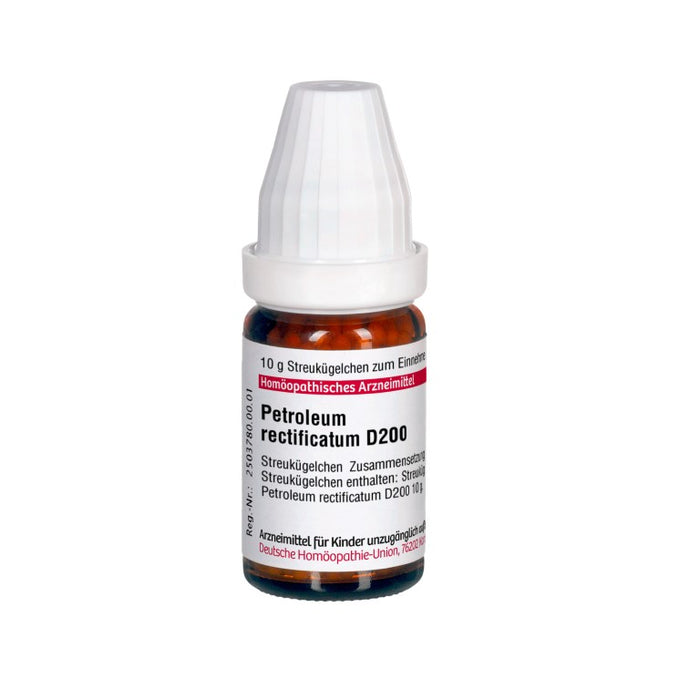 Petroleum rectificatum D200 DHU Globuli, 10 g Globules