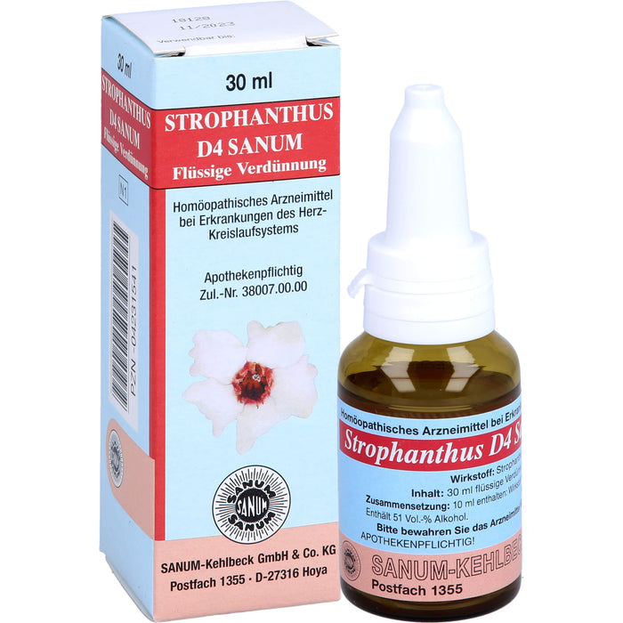 SANUM-KEHLBECK Strophanthus D4 Sanum flüssige Verdünnung bei Erkrankungen des Herz-Kreislaufsystems, 30 ml Solution