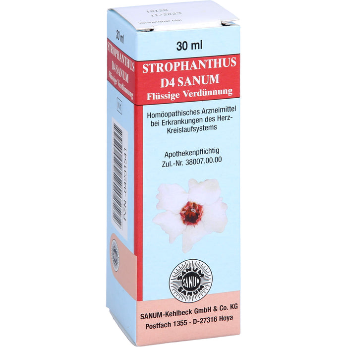 SANUM-KEHLBECK Strophanthus D4 Sanum flüssige Verdünnung bei Erkrankungen des Herz-Kreislaufsystems, 30 ml Solution