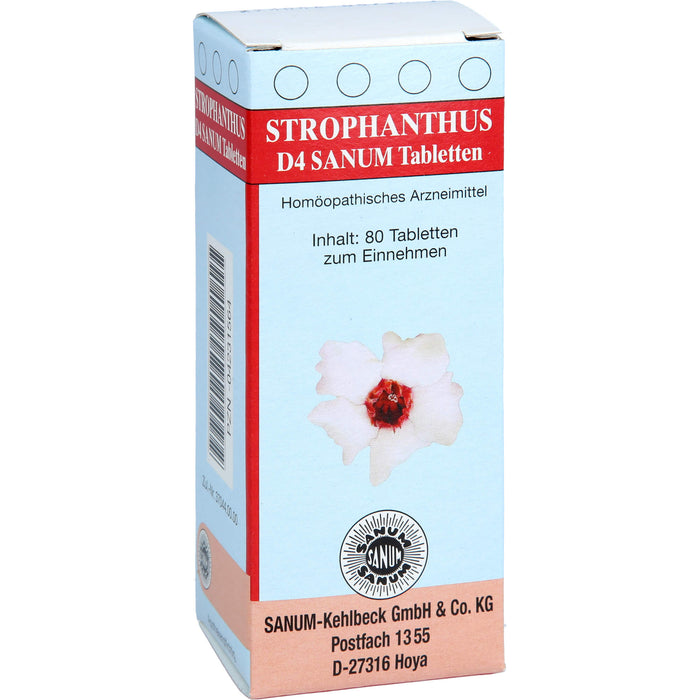 SANUM-KEHLBECK Strophanthus D4 Sanum Tabletten, 80 pc Tablettes