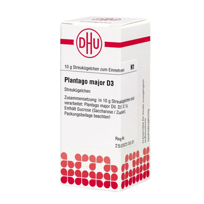 DHU Plantago major D 3 Streukügelchen, 10 g Globules