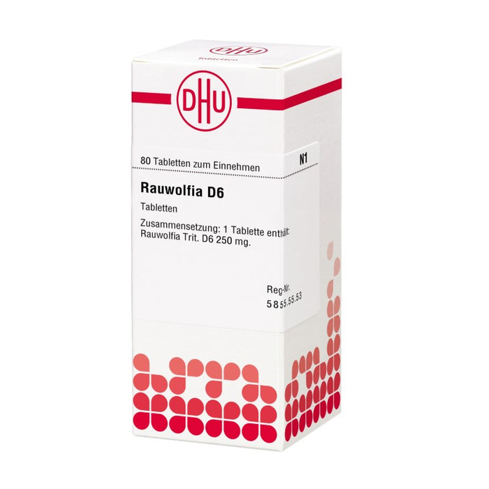 Rauwolfia D6 DHU Tabletten, 80 pcs. Tablets