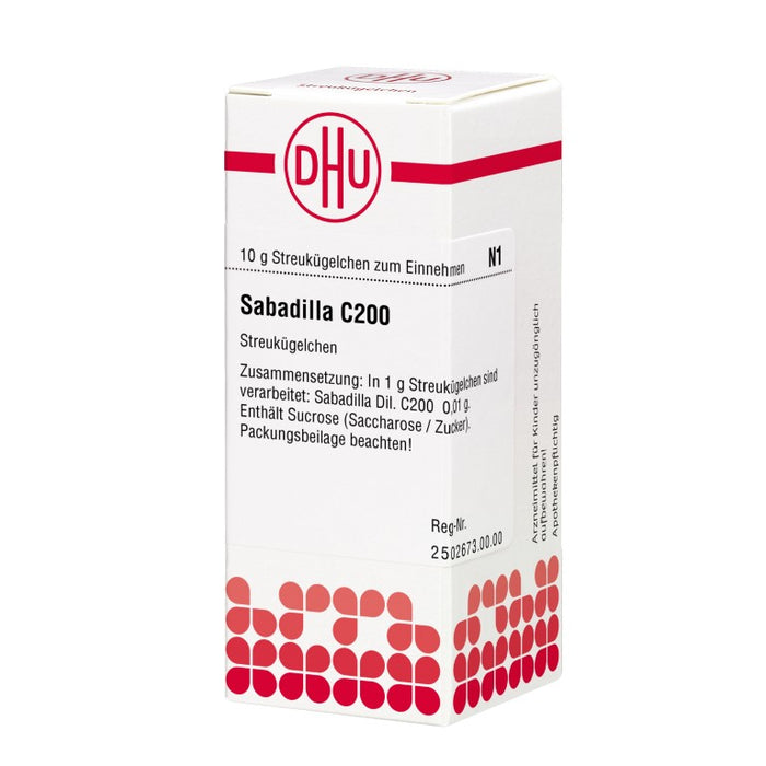 Sabadilla C200 DHU Globuli, 10 g Globules
