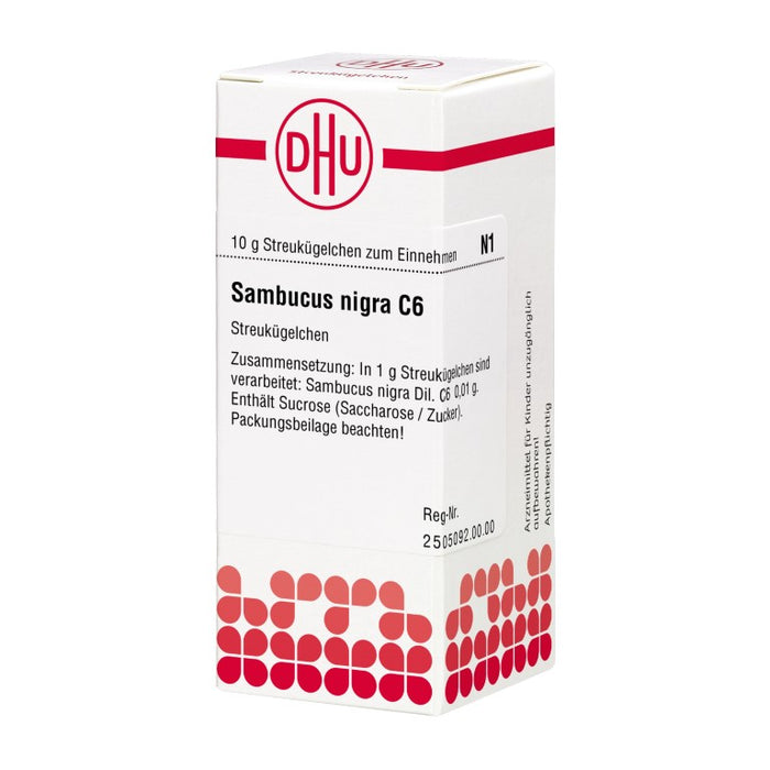 Sambucus nigra C6 DHU Globuli, 10 g Globules