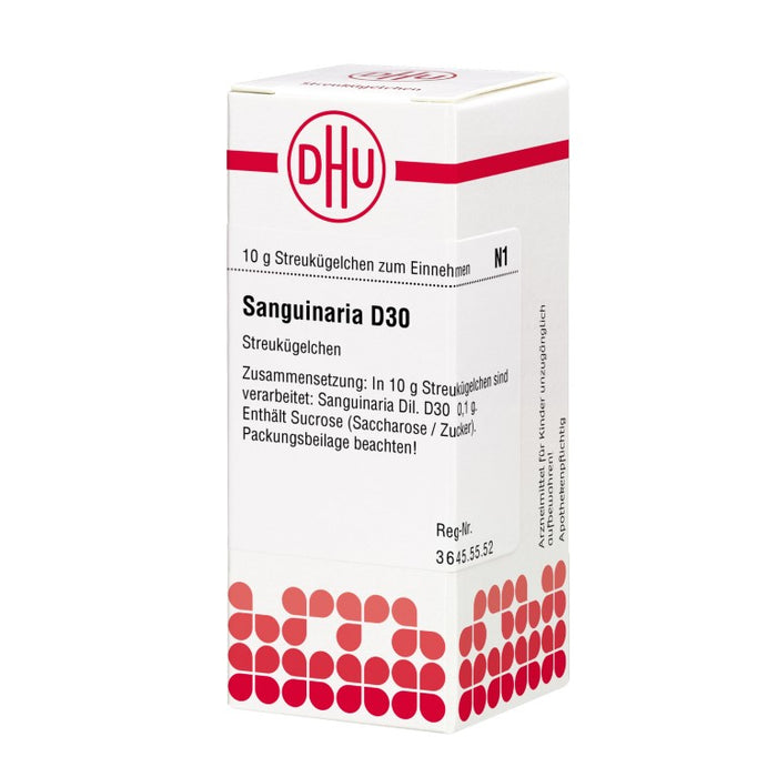 Sanguinaria D30 DHU Globuli, 10 g Globules