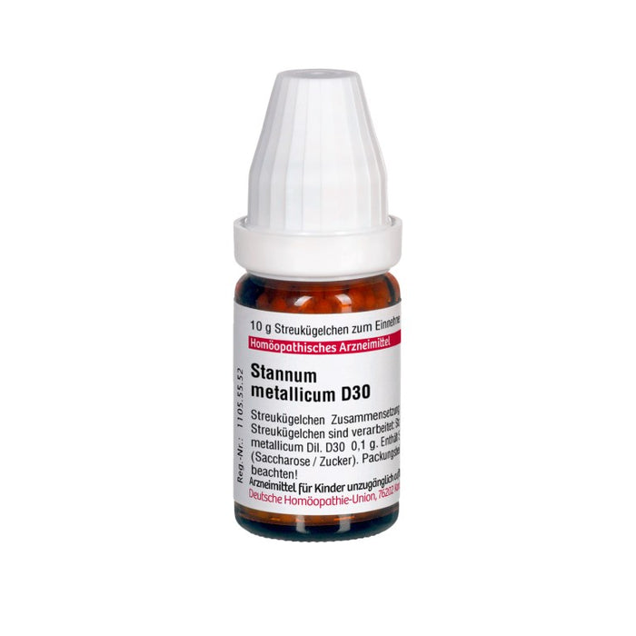 Stannum metallicum D30 DHU Globuli, 10 g Globules