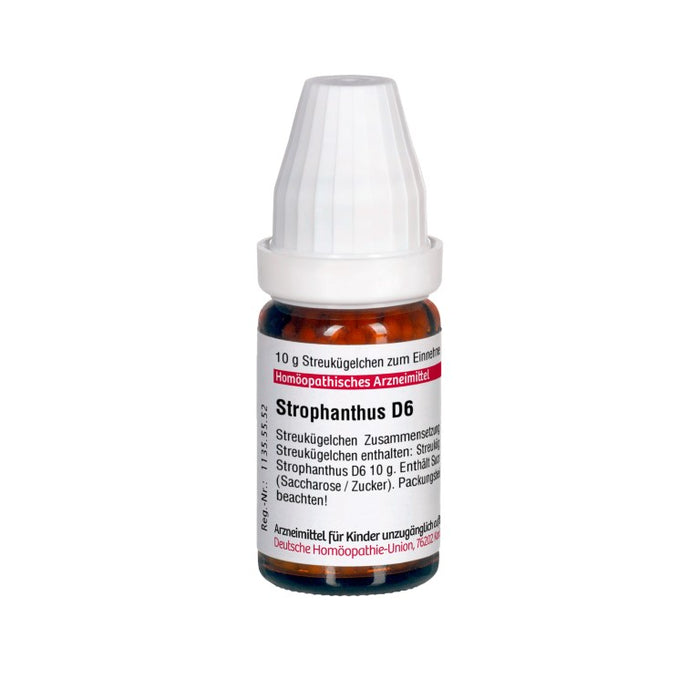 Strophanthus D6 DHU Globuli, 10 g Globules