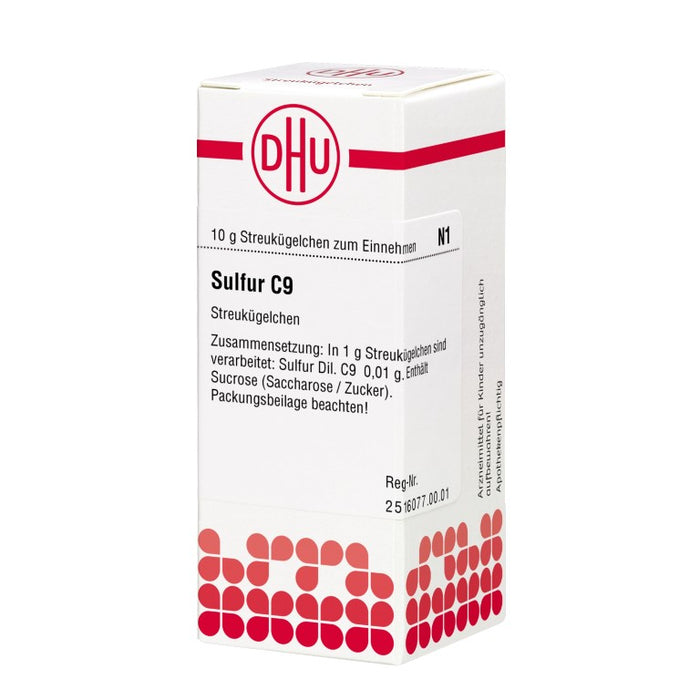 Sulfur C9 DHU Globuli, 10 g Globules