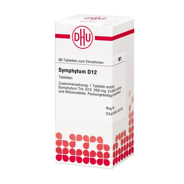 Symphytum D12 DHU Tabletten, 80 pc Tablettes