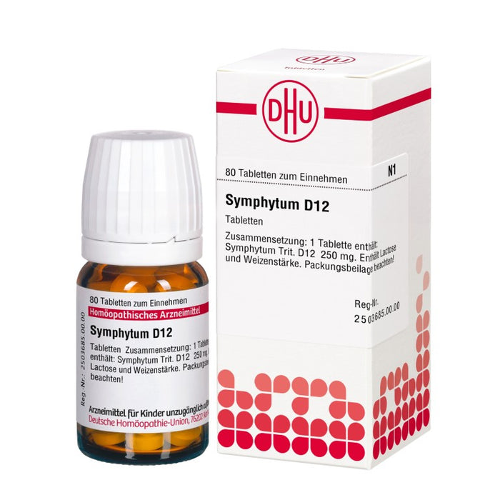 Symphytum D12 DHU Tabletten, 80 pc Tablettes