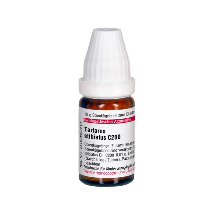 Tartarus stibiatus C200 DHU Globuli, 10 g Globules