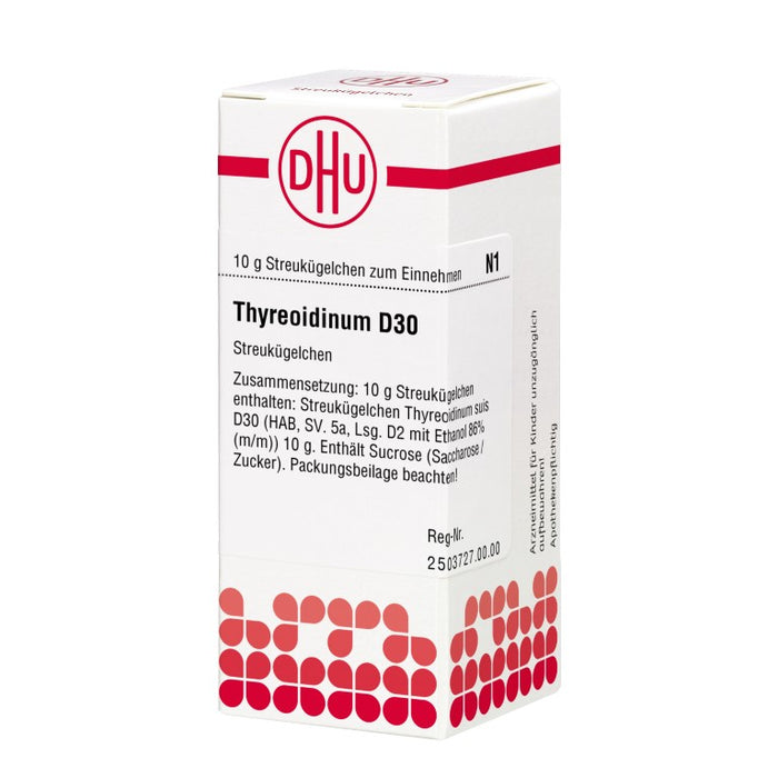 Thyreoidinum D30 DHU Globuli, 10 g Globules