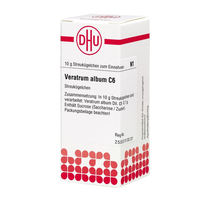 Veratrum album C6 DHU Globuli, 10 g Globules