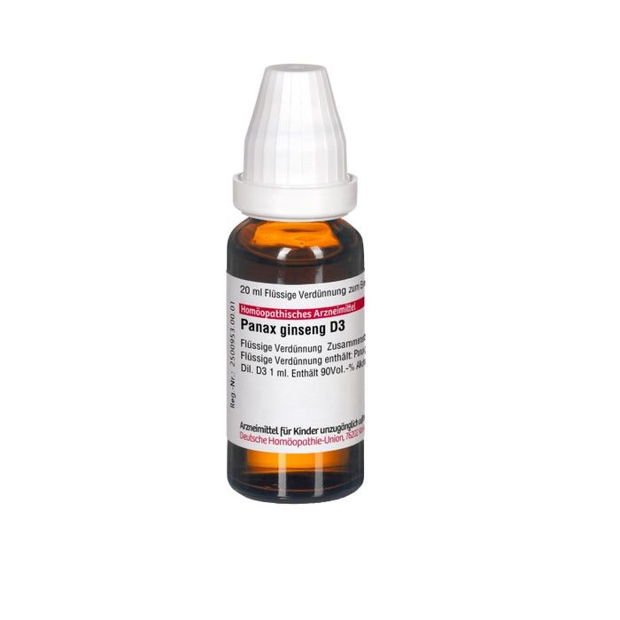 Panax ginseng D3 DHU Dilution, 20 ml Solution