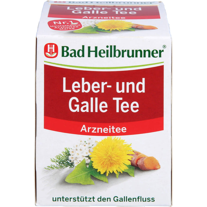 Bad Heilbrunner Leber- und Galletee unterstützt den Gallefluss, 8 St. Filterbeutel
