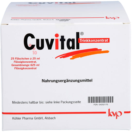 Cuvital Trinkkonzentrat mit Coenzym Q, Vitaminen, Selen und pflanzlichen Inhaltsstoffen, 750 ml Lösung