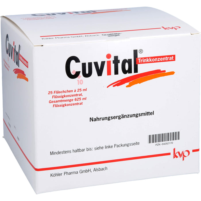 Cuvital Trinkkonzentrat mit Coenzym Q, Vitaminen, Selen und pflanzlichen Inhaltsstoffen, 750 ml Solution