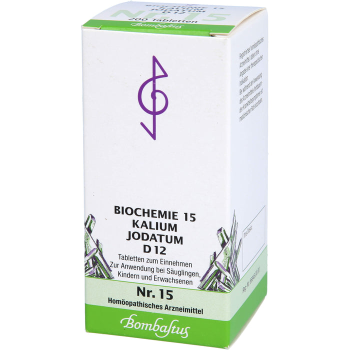 Biochemie 15 Kalium jodatum Bombastus D12 Tbl., 200 St TAB