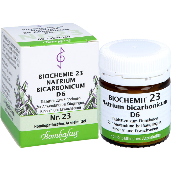 Biochemie 23 Natrium bicarbonicum Bombastus D6 Tbl., 80 St TAB