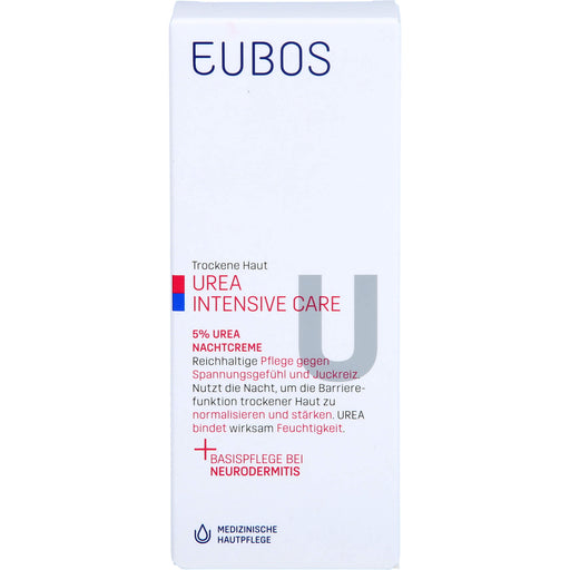 EUBOS Trockene Haut Urea 5% Nachtcreme, 50 ml Creme