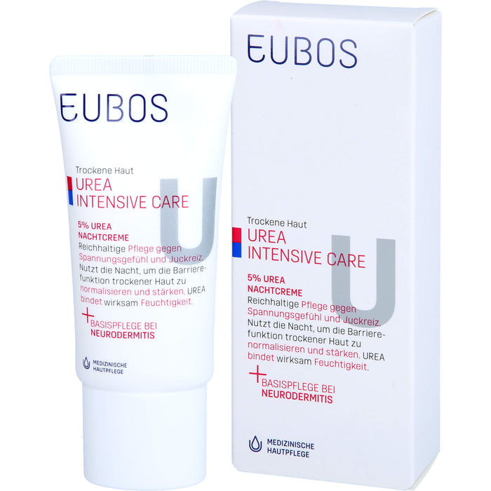 EUBOS Trockene Haut Urea 5% Nachtcreme, 50 ml Creme