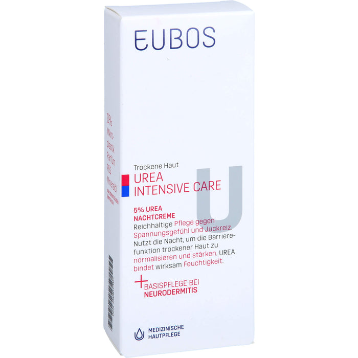 EUBOS Trockene Haut Urea 5% Nachtcreme, 50 ml Crème