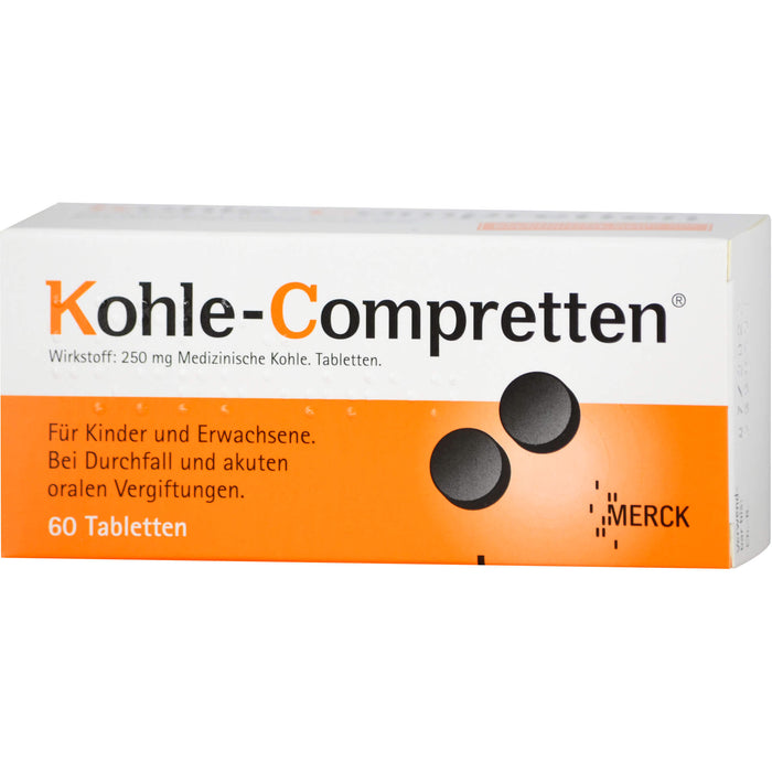 Kohle-Compretten , Tabletten, 60 St. Tabletten