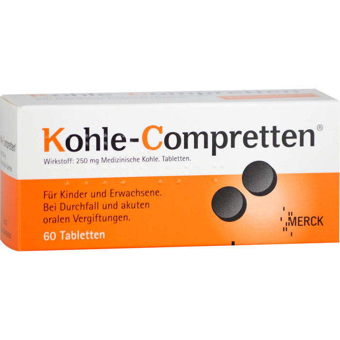 Kohle-Compretten , Tabletten, 60 St. Tabletten