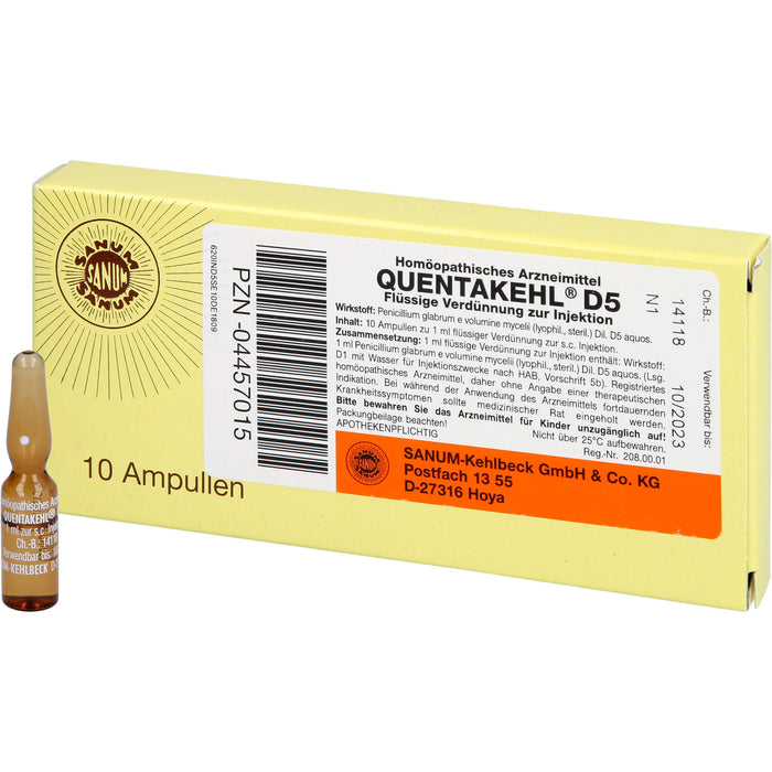 SANUM-KEHLBECK Quentakehl D5 flüssige Verdünnung, 10 ml Lösung