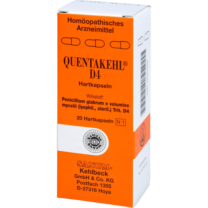 SANUM-KEHLBECK Quentakehl D4 Hartkapseln, 20 pc Capsules