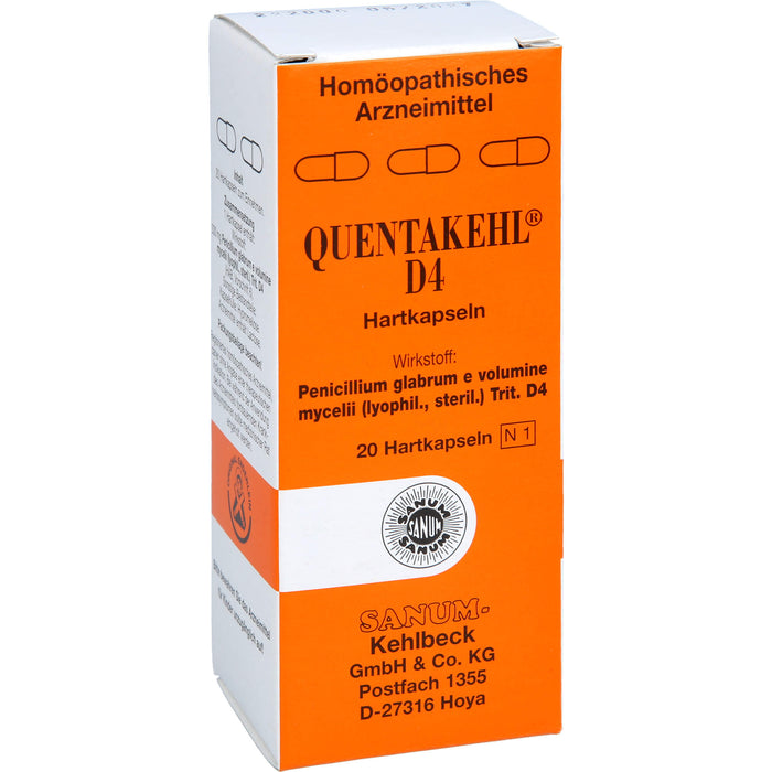 SANUM-KEHLBECK Quentakehl D4 Hartkapseln, 20 pc Capsules