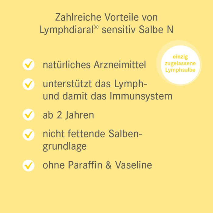 Lymphdiaral sensitiv Salbe N, 100 g Onguent