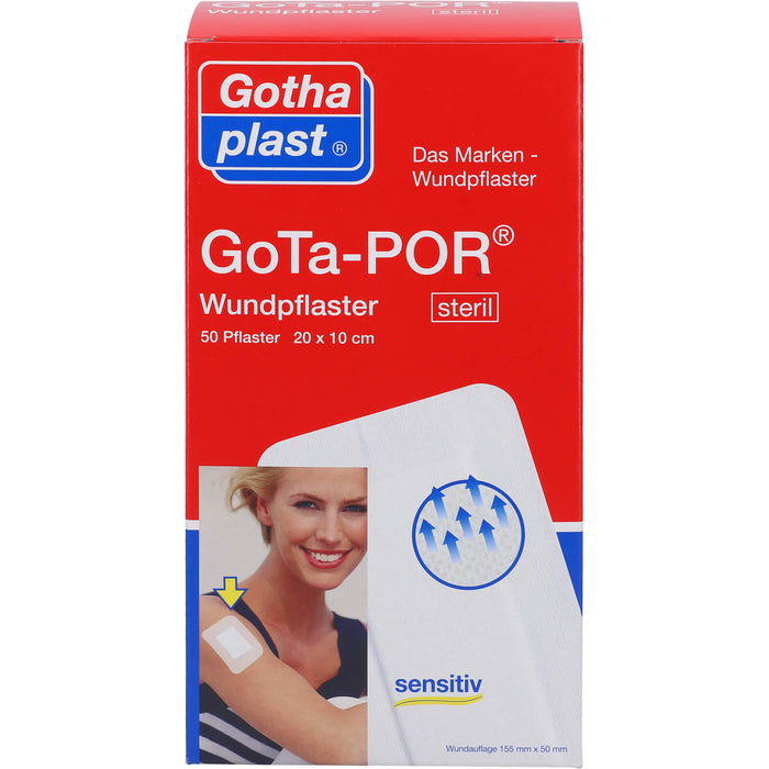 GoTa-POR Wundpflaster steril 200x100mm, 50 St PFL