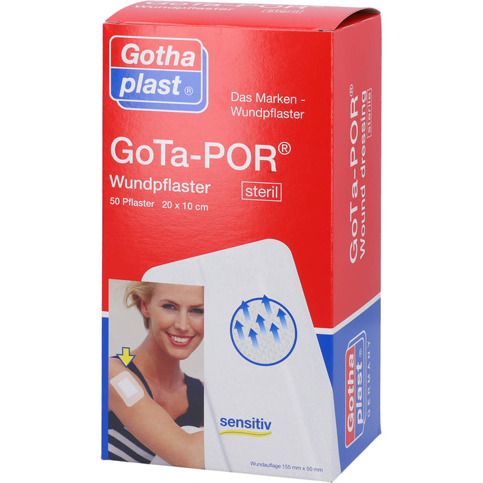 GoTa-POR Wundpflaster steril 200x100mm, 50 St PFL