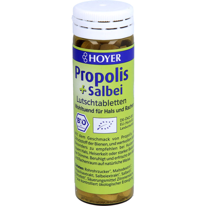 HOYER Propolis + Salbei Lutschtabletten, 60 St. Tabletten