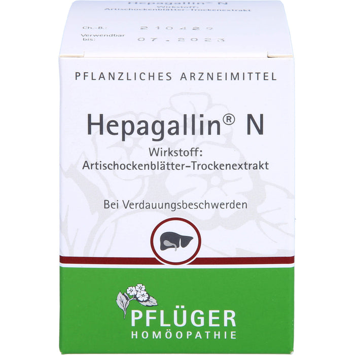 Pflüger Hepagallin N Dragees bei Verdauungsbeschwerden, 100 St. Tabletten
