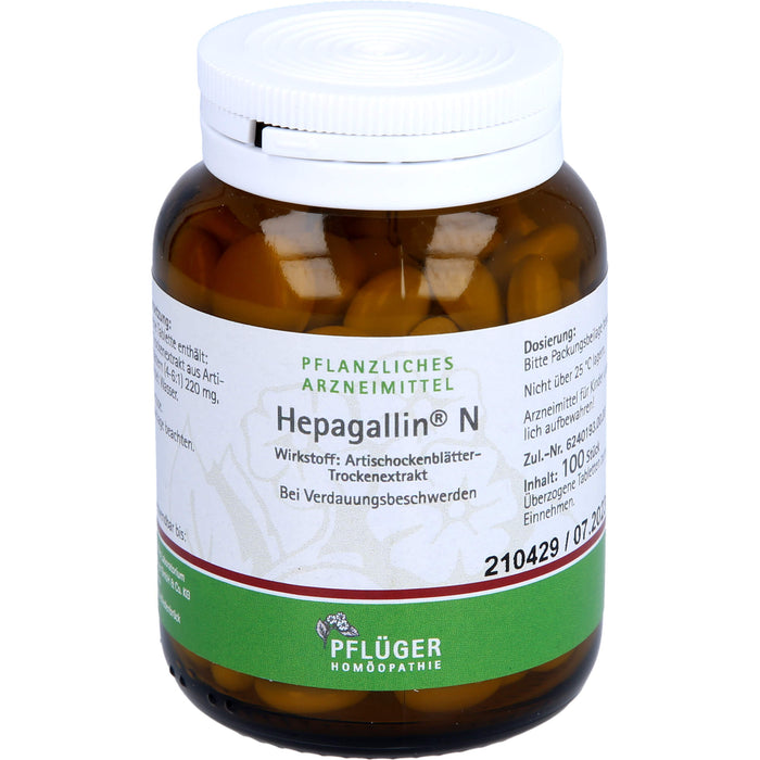 Pflüger Hepagallin N Dragees bei Verdauungsbeschwerden, 100 St. Tabletten