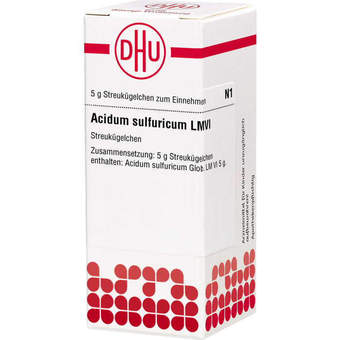 DHU Acidum sulfuricum LM VI Streukügelchen, 5 g Globuli