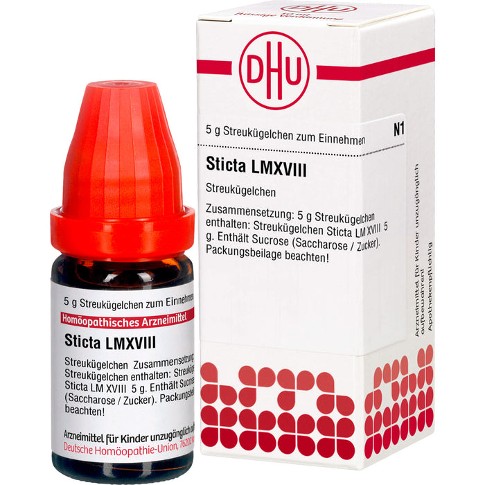 Sticta LM XVIII DHU Globuli, 5 g Globules
