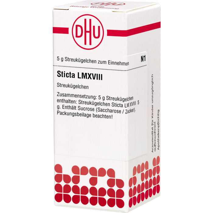 Sticta LM XVIII DHU Globuli, 5 g Globules