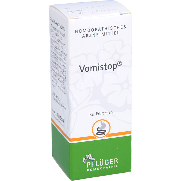 Pflüger Vomistop Tabletten bei Erbrechen, 100 pc Tablettes