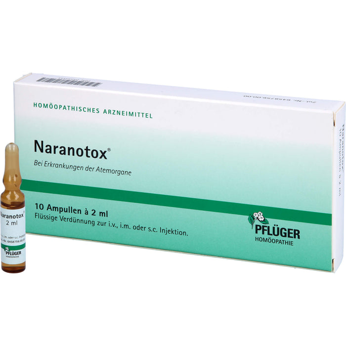 Naranotox Ampullen bei Erkrankungen der Atemorgane, 10 pc Ampoules