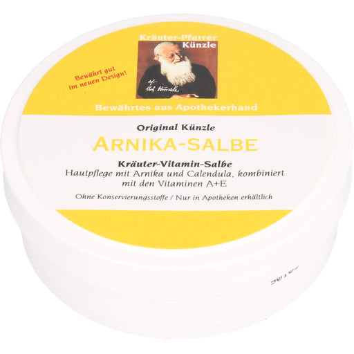 Künzle Arnikasalbe schützt und nährt die Haut mit Arnika, Ringelblumen und den Vitaminen A + E, 100 ml Salbe
