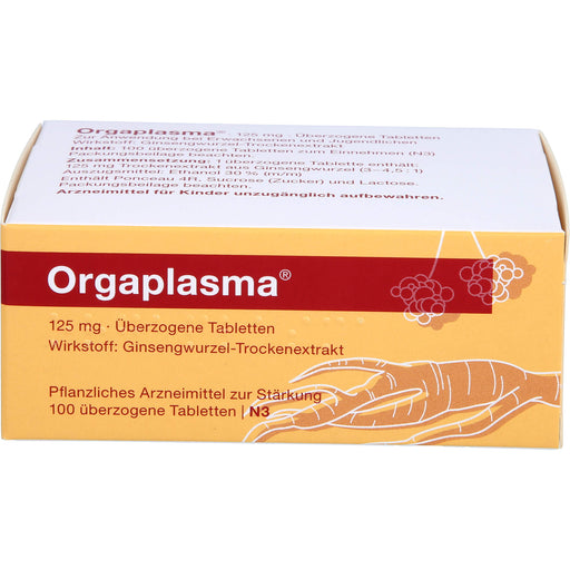 Orgaplasma , 125 mg, Überzogene Tabletten, 100 St. Tabletten