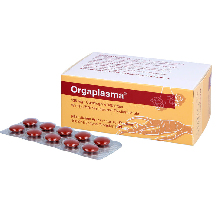 Orgaplasma , 125 mg, Überzogene Tabletten, 100 pcs. Tablets